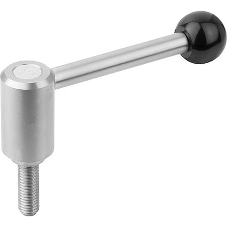 Adjustable Tension Levers In Stainless, Ext. Thread, 0°, Inch